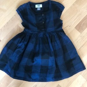 Old Navy Blue & Black Plaid dress